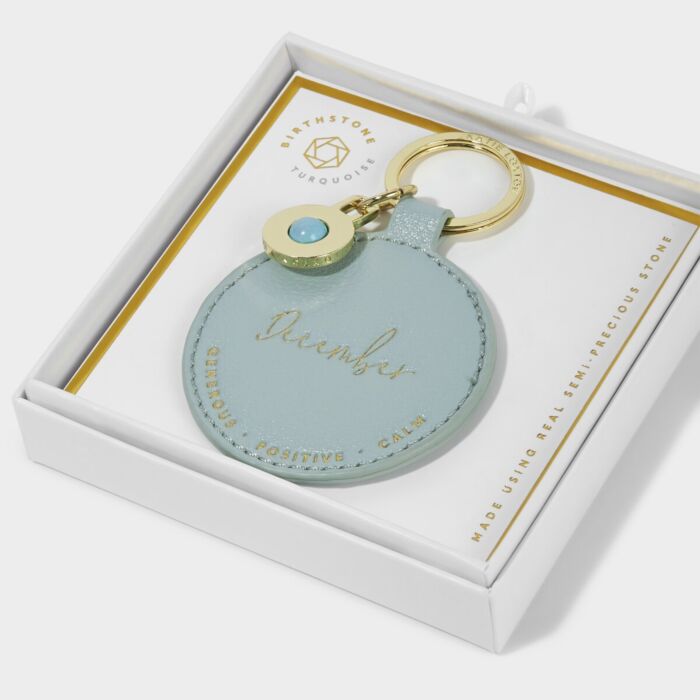 Katie Loxton Birthstone Keyring - December
